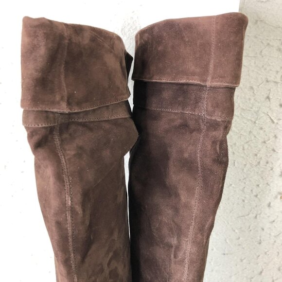 Colin Stuart Boots Womens Size 8B Suede Over Knee High Heel Shoes - Picture 11 of 16